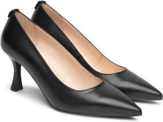Nero Giardini Scalloped Leather Pump in Black at Nordstrom, Size 40
