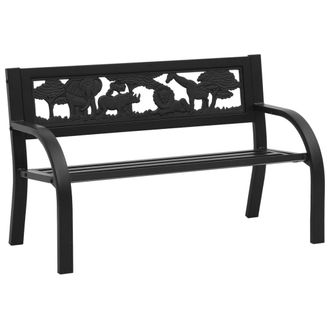 vidaXL Banco De Jard&iacute;n Para Ni&ntilde;os De Acero 86 Cm Vidaxl