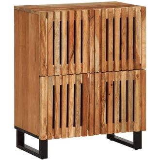 vidaXL Credenza 60x34x75 cm in Legno Massello di Acacia vidaXL