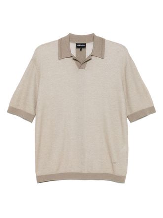Emporio Armani Wool Blend Polo Shirt