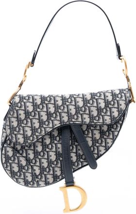 Dior Tweedehands Oblique Canvas Zadeltas