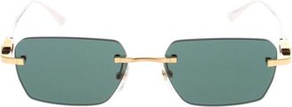 Cartier Ct0555Oa Rechthoekige Zonnebril - unisex - Accessoires - Geel - Maat: ONE Size