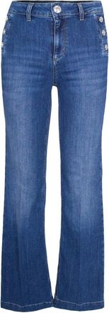 Liu Jo Flared Jeans - Dames - Bootcut Jeans - Blauw - W27 - Katoen - Jeans