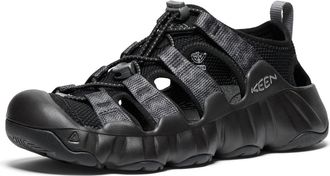 Keen Womens Hyperport H2 Breathable Easy On Comfortable Hiking and Water Sandals, Black/Steel Grey, 9.5
