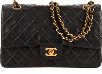 Chanel Pre-owned Womens Classic Double Flap 26 Shoulder Bag - Black - One Size