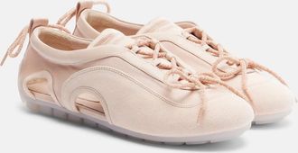 Simone Rocha Zapatillas de ante con aberturas