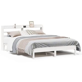 Berkfield Home Bed Frame without Mattress White 160x200 cm Solid Wood Pine