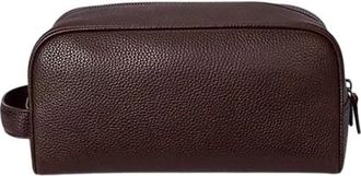 Polo Ralph Lauren Beauty Case in Pelle Granata - - Bags - Uomo - Marrone - ONE SIZE