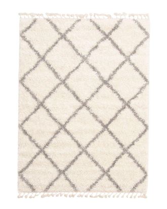 Ecarpetgallery Ecarpet Grammercy Diamond Moroccan Fringed Shag Rug