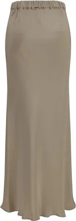 Max Mara Silk Maxi Skirt - Beige