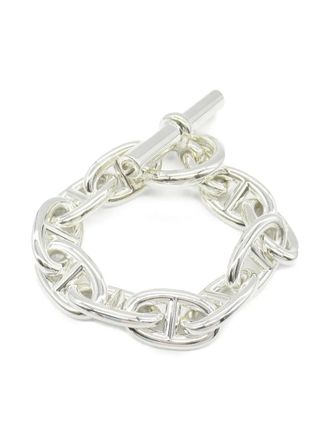 Hermès 2010s Chaînes dAncre TGM bracelet - women - Sterling Silver - One Size