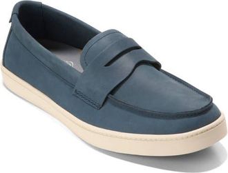 Cole Haan Pinch Weekend Penny Loafer in Big Dipper Nubuck /Angora at Nordstrom, Size 11.5