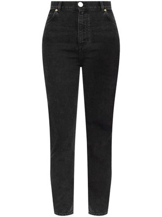 Balmain Jeans slim a vita alta - Nero