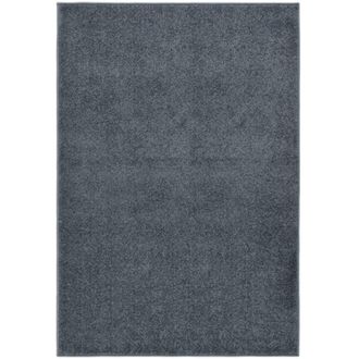 vidaXL Alfombra de pelo corto gris antracita 160x230 cm Vidaxl