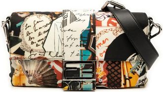 Fendi 2010-2025 Nylon Karl Kollage Convertible Baguette satchel - Nero