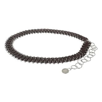 Paco Rabanne Belts, female, Brown, Size: ONE SIZE Coin Link Belt