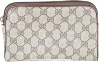 Gucci Pre-owned Clutches, female, Brown, Size: ONE SIZE Pre-owned Clutch