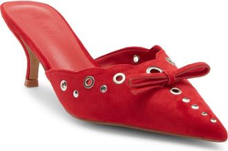 Billini Elio Kitten Heel Pump in Strawberry Suede at Nordstrom Rack, Size 10