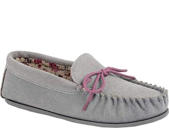 Mokkers Lily Ladies Moccasin Slippers Grey UK 4