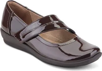Easy Spirit Aranza Wedge Mary Jane in Dark Brown Patent at Nordstrom, Size 8.5