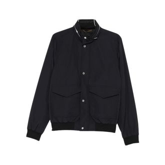 Moorer Bomber Jackets, male, Blue, Size: 2XL Tanner-At Jacket