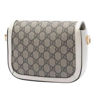 Gucci Pre-owned Canvas Crossbody Bag - Dames - Pre-owned - Beige - Maat: ONE Size Leer