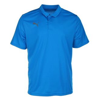 Puma Mens TeamLIGA Sideline Polo Shirt, Electric Blue Lemonade/White, XL