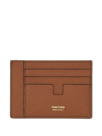 Tom Ford Leren pasjeshouder - Bruin