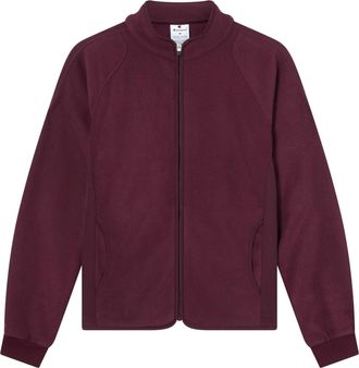 Champion Legacy Women, Micro Polar Fleece Full Zip Sweatshirt, M, Red