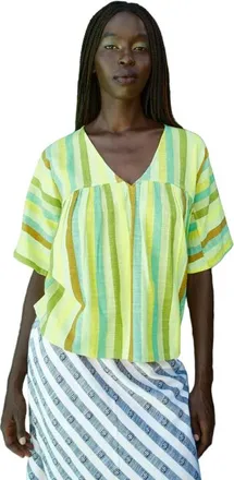 Ace & Jig Maura Reversible V-Neck Top in Wave at Nordstrom, Size Xx-Small