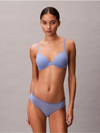 Calvin Klein Womens Perfectly Fit Modern T-Shirt Bra - Blue - 34B