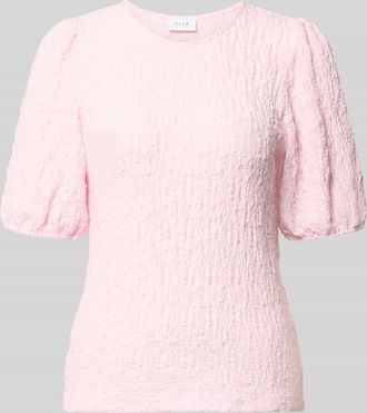 Vila Blusenshirt mit Strukturmuster Modell FALL in Hellrosa, Gr&ouml;&szlig;e XS