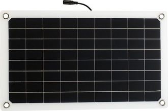 Infinite Panel Solar Monocristalino Port&aacute;til De 12 V Y 20 W Con Dos Puertos Usb, Resistente Al Agua (ip65), Ideal Para Camping, Coches, Barcos Y Cargadores Cas