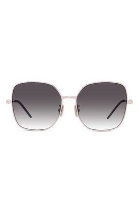 Givenchy GV Speed Gradient Square Sunglasses in Shiny Rose Gold /Smoke at Nordstrom Rack