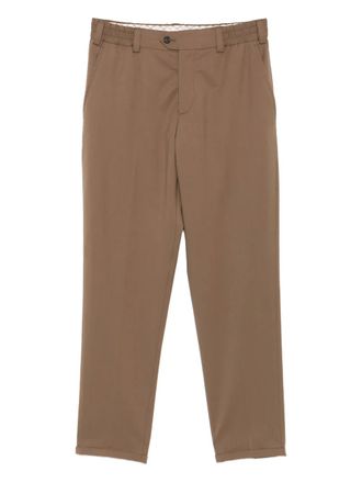 Pantaloni Torino elasticated-waistband trousers - Brown