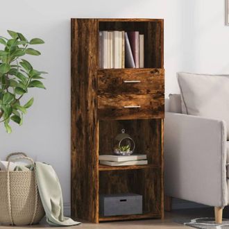 vidaXL Credenza Rovere Fumo 45x42,5x124 cm in Legno Multistrato - Vidaxl