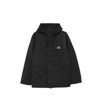 Balenciaga Hooded Logo-print Jacket