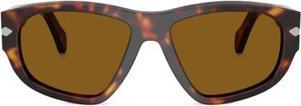 Persol Occhiali da sole oversize - Marrone