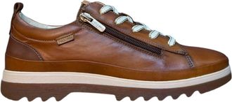 Pikolinos Womens Vigo W3W Leather Sneakers In Brandy