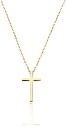 Lily & Roo Gold Thread-through Cross Necklace