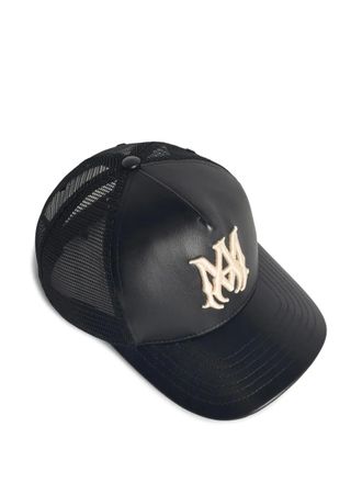 Amiri Leren pet - Zwart