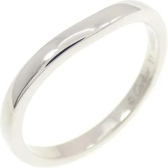 Cartier Platinum Platinum 950 Band Ring (Pre-Owned)