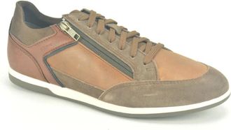 Geox Sportieve Cognac Sneakers - Heren - Sneakers - Bruin - 42 EU - Schoenen