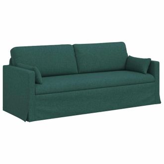 vidaXL Sof&aacute; Verde Oscuro 198 X 78 X 80 Cm Tela Vidaxl
