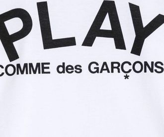 Comme Des Gar&ccedil;ons Logo Cotton T-Shirt - White