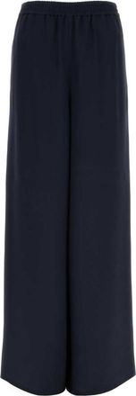 Max Mara Dark Blue Relaxed Elasticated Pants