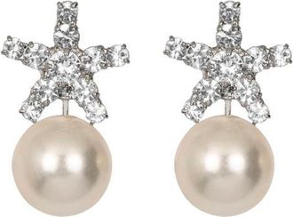Jennifer Behr Novella Faux Pearl Drop Earrings in Crystal Pearl at Nordstrom