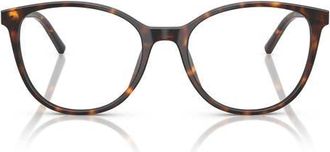 Dolce & Gabbana 52mm Butterfly Optical Glasses in Havana Brown Pearl/demo Lens at Nordstrom