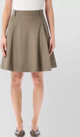 Low Classic a line midi skirt belt loops pockets