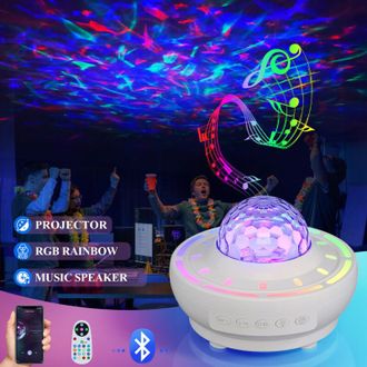 OEM L&aacute;mpara Bluetooth De 11 W Con Proyecci&oacute;n De Sonido, L&aacute;mpara De Cielo Estrellado Colorido De 2400 Mah, Recargable Por Usb, Ideal Para Dormitorio Princi